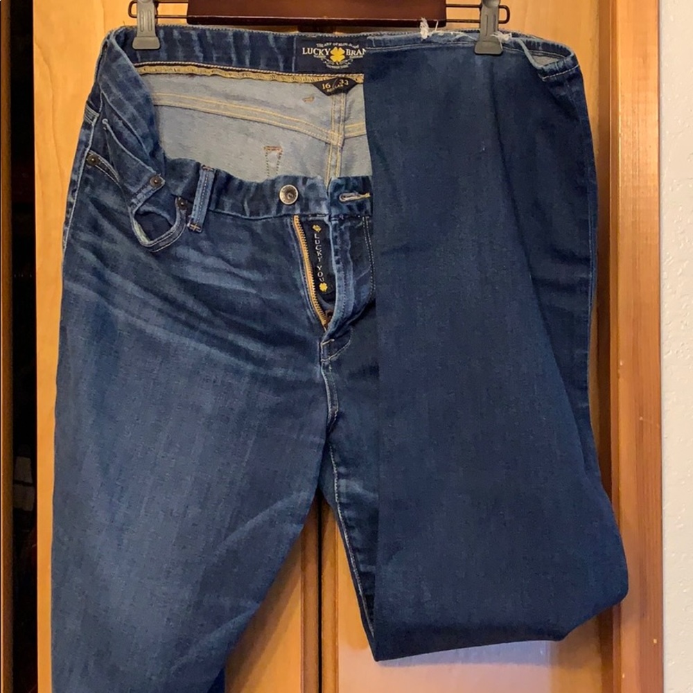 Lucky Brand The Sweet Jean Boot Sz 16